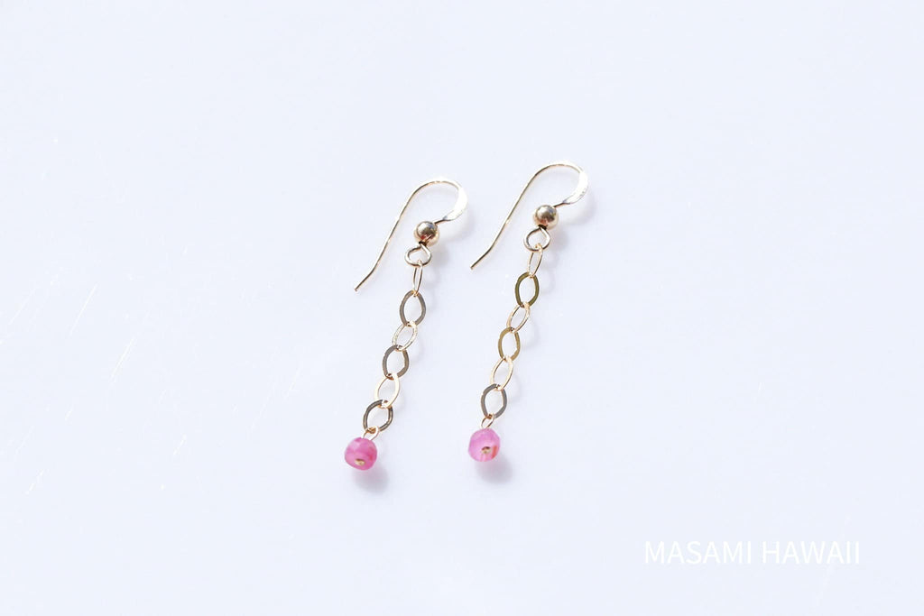 Pink sapphire earrings ☆ピンクサファイアピアス