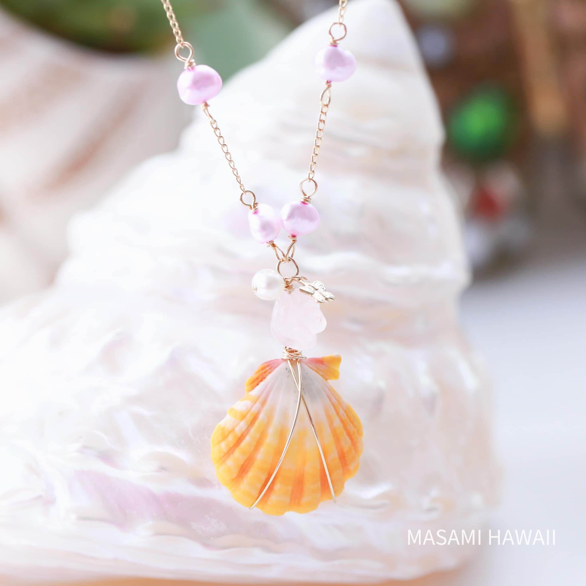 Sunriseshell necklace☆サンライズシェルのネックレス | MASAMI HAWAII